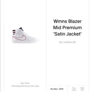 Wmns Blazer Mid Premium 'Satin Jacket